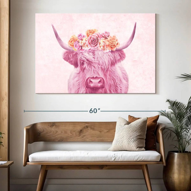 Brampt Cow Flower Crown, 34" H x 51" W