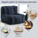 Chenille Standard Bean Bag Set Upholstered Compressed Bean Bag Chair With One Removable Ottoman