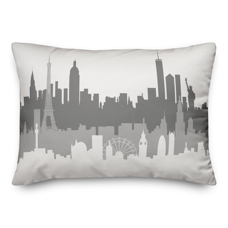  Coussin london London Paris New York Skyline