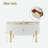 Accent Table, Round Coffee Table with 2 Storage Drawers