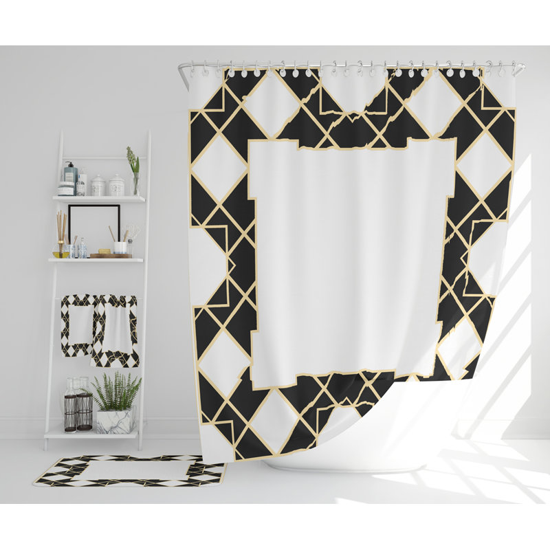 Nazarena Polyester Shower Curtain Set