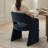 19" Seat Height Upholstered Chenille Dining Armchair-1396930515
