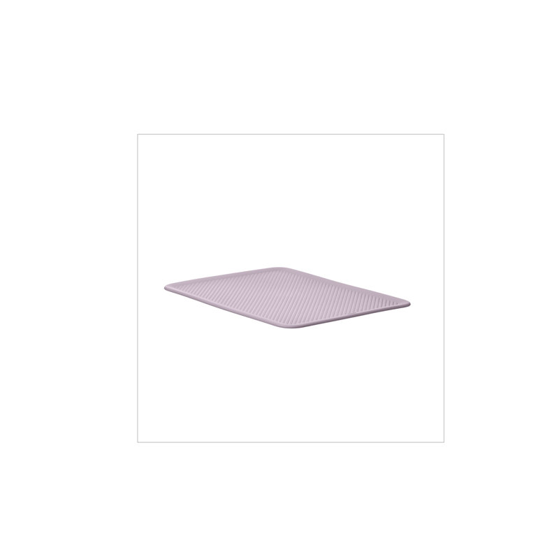 Rebrilliant Plastic Box, Gray, 0.15" H x 11" W x 7" D