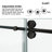56-61" W x 60" H Frameless Single Sliding Tub Door with 3/8" (10mm) Clear Tempered Glass, Shatter-Resistant Film & Installation Hole Locator - Round Top Rail-122760334