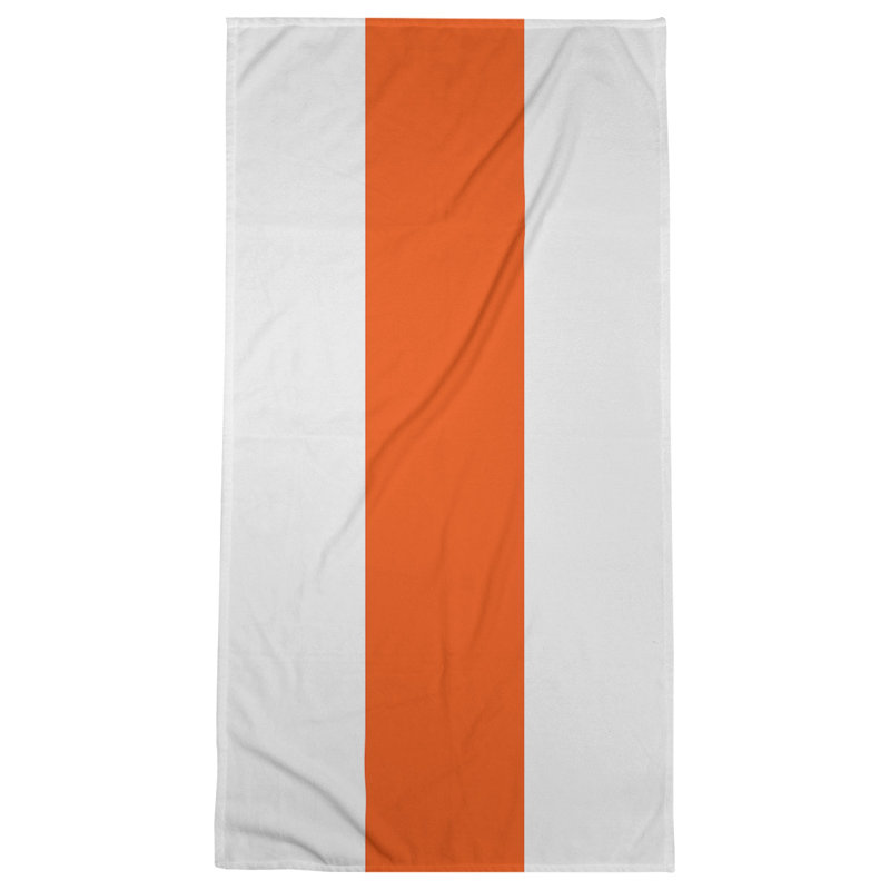 Beach Towel, Off Off White/Orange