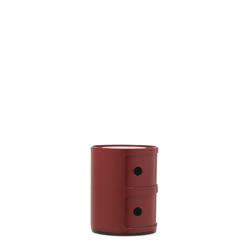 Componibili 2 Drawer Storage Drawer, Burgundy