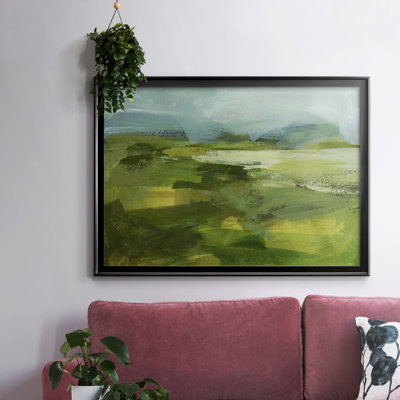 Emerald View IV-Framed Gallery Wrapped Canvas