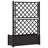 vidaXL Garden Raised Bed with Trellis, Raised Bed for Flowers and Plants, Planter with Drainage Hole, Outdoor and Indoor Use, PP-1667464532-1710729163