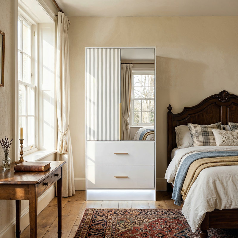 2 Door Manufactured Wood Wardrobe
