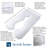 Full Body Pillow for Pregnancy - Maternity Pillow with Contoured U-Shape for Comfort, Alignment, and Support in Bed or Nursing by Bluestone 