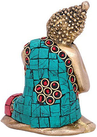 Bouddha pensif, ses robes façonnées