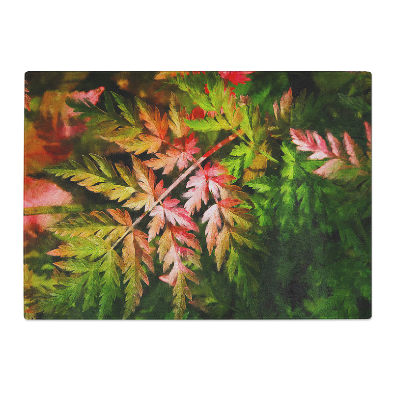 Fern Leaves Vol.2 Painting Chopping Board, 28.5cm W x 39cm L
