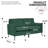 Comfortable Sofas, Leather 55.91 Inch Modern Compact Home Loveseat