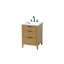 Meuble-lavabo simple 24 po en teck miel-849997518-849997507