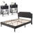 Kempst Steel Piece Bedroom Set-657739900-657739895
