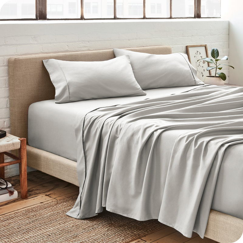 Microfiber - Set of 3, Twin Sheet Set, Cloud Gray