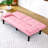 Sofas Couches | 67" Modern Convertible Sofa Bed, Cup Holder, for Apartment Dorm Office | Pink | PVC-124630450