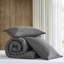3Pcs King/ King Twill Washed Comforter - Breathable And Cozy, Stone Washed, Fill For Warmth , Versatile Design,