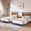 Base de lit plateforme 12 pouces avec tête et pied de lit, sommier-621701127
