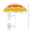 Brayam 160cm Tilt Beach Parasol-1854070675