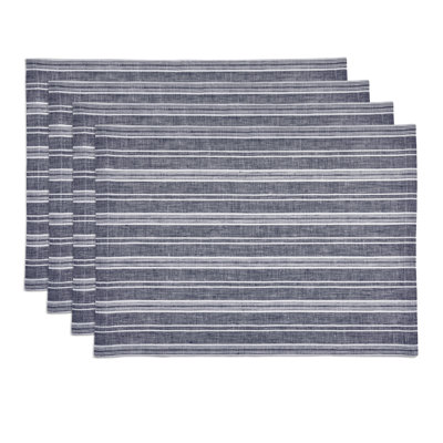 Chelsea Stripe - 100% Pure Linen Placemats