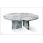 Table basse en marbre véritable bleu-gris véritable, compacte et élégante pour les espaces de vie modernes-795353063-795353061