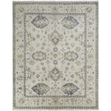 Neerav Wool Oriental Area Rug in Ivory