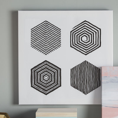 'Hexagons' Marmont Hill Print