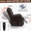 Dual Motor Infinite Position Up To 350 LBS Electric Medium Size Genuine Leather