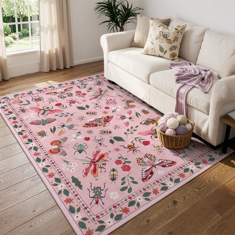 Tapis lavable pour animaux et insectes Goldene, Rectangle 5 pi x 7 pi