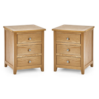 Kleon 44cm W Solid Wood Bedside Table
