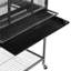 136cm Iron Flat Top Floor Bird Cage with Wheels-1401186624