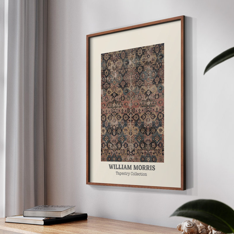 William Morris, reproduction d'art encadrée, Naturel, H 14 po x l 11 po