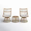 Fiona 2 - Person Patio Conversation Sets with Cushions-1278383742-1278383743