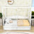 2 Drawers Twin Wood Canopy Daybed-253165160