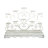 17.70'' H Aluminum Tabletop Candelabra