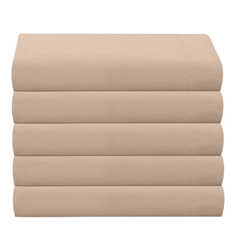 Egyptian-Quality Cotton sheet Flat, Super King (6'), White