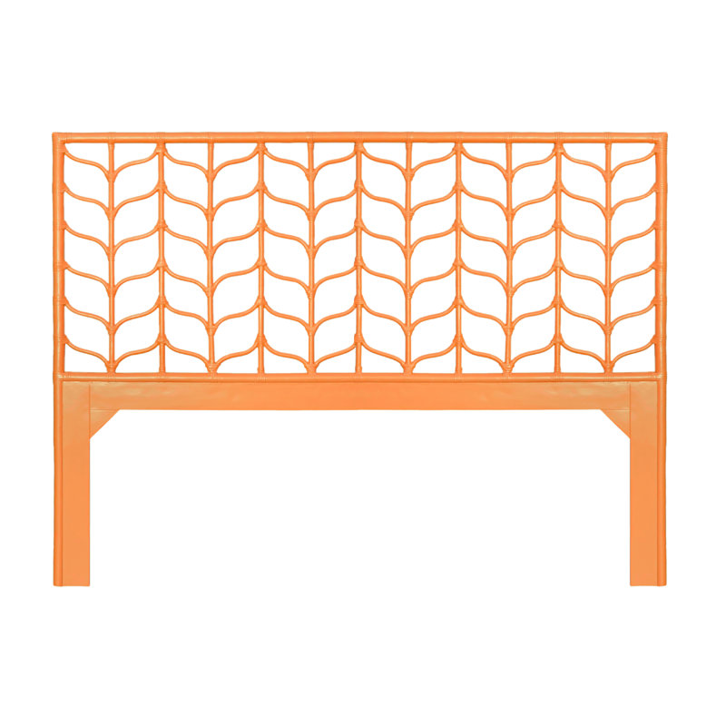 Tête de lit Ivy Collection, Très grand lit, Orange citron