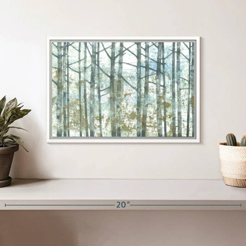 Brise de forêt, Cadre flottant blanc, 13 po x 9 po