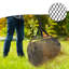 Compost Spreader 81L 25.5 in Lawn Spreader Peat Moss Topsoil Roller with T Shape Handle & Lock Heavy Duty Metal Mesh Push Fertilizer Top Dressing for Grass Lawn Garden