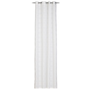 Piazza Eyelet Semi-Sheer Single Curtain