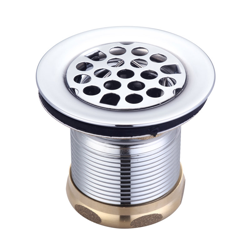 2.875'' W Basket Strainer, Polished Chrome