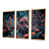 Toile à cadre flottant doré