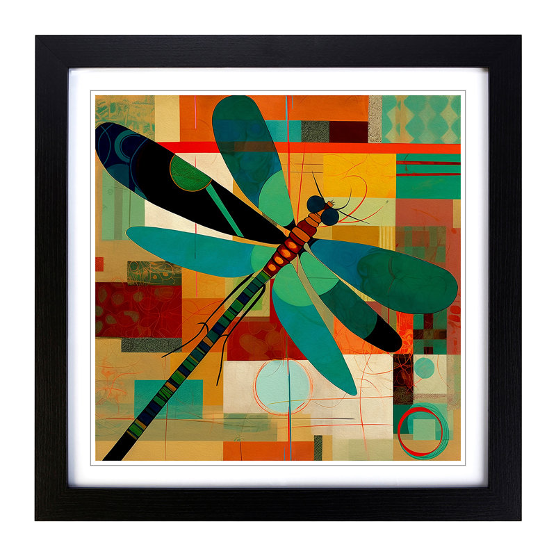 Single Picture Frame Print on Wood, Black