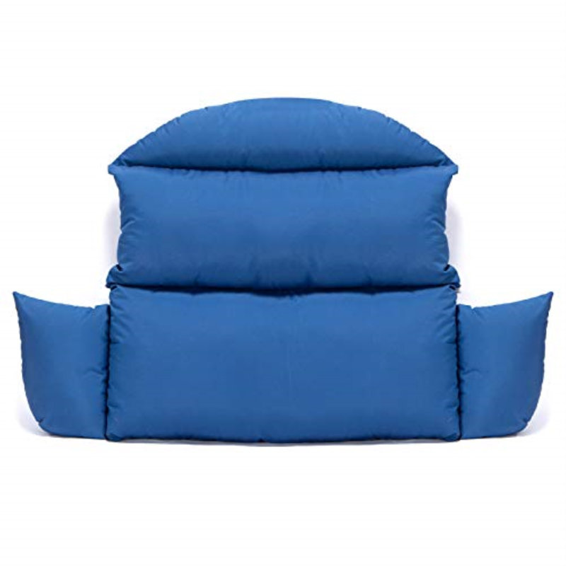 Smythe Modern Double Swing Cushion Only – Replacement 2-Person Egg Chair Pad – Overstuffed Water-Resistant Indoor/Outdoor Pillow