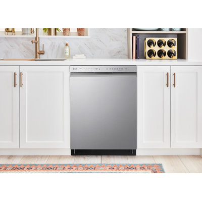 LG Front Control Smart Wi-Fi Enabled Dishwasher with QuadWash, Stainless Steel