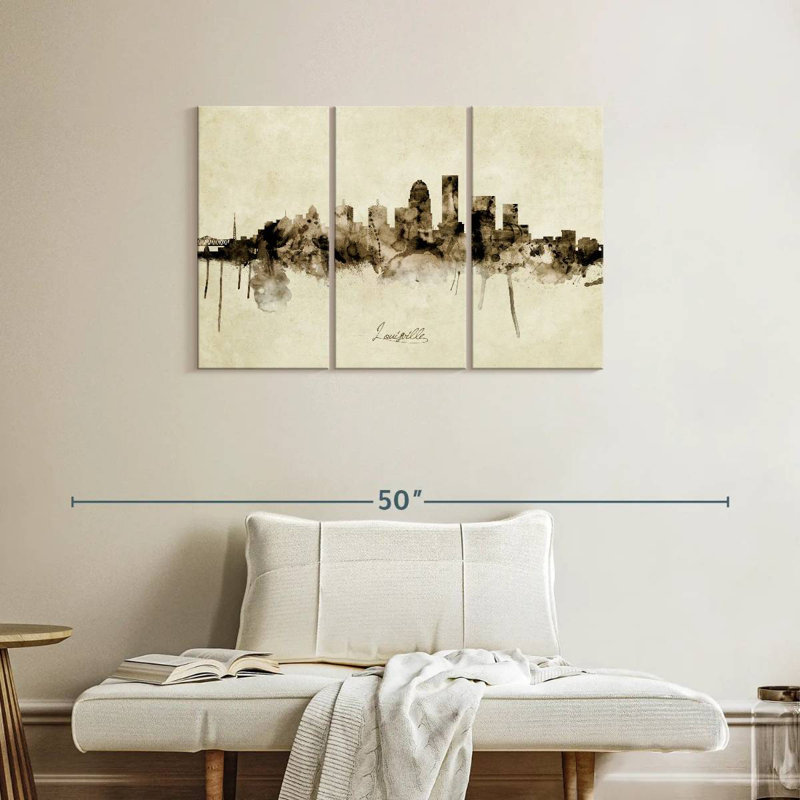 Nicci, Louisville, Kentucky City Skyline I, H 24 po x l 38 po