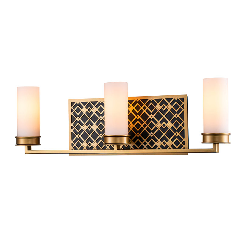 3 - Light Vanity Light, Laquered Gold 