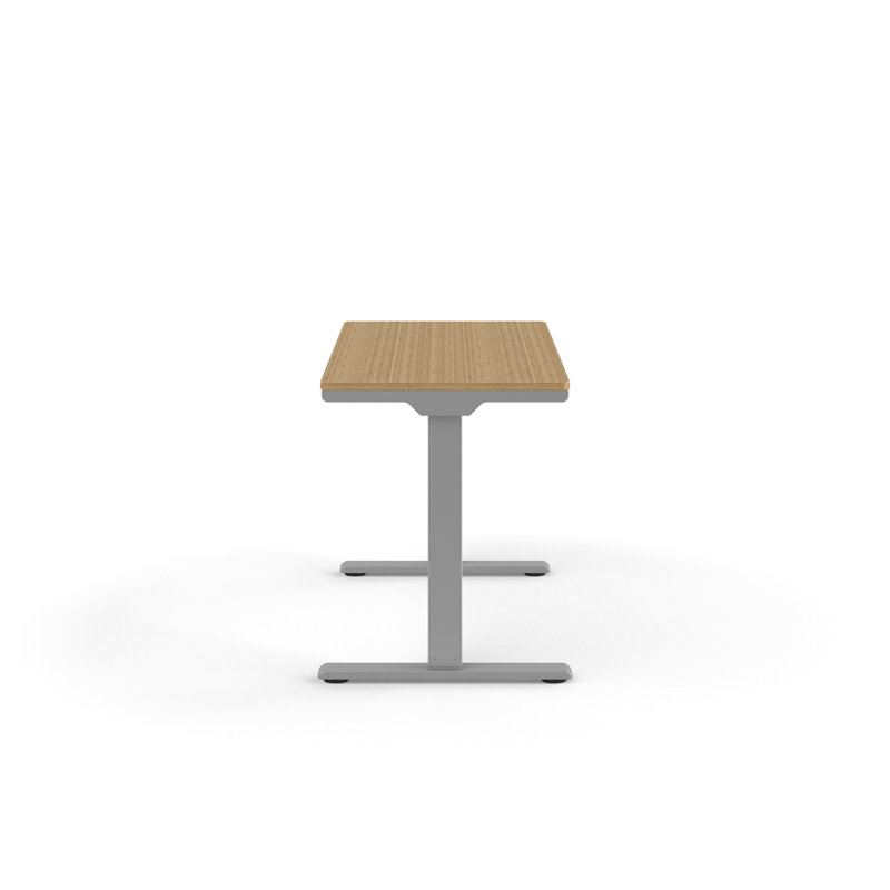 eFloat Standing Desk, 46" W x 23" D, Bamboo