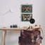 Ensemble de 2 plaques murales papillon doré noir floral par Victoria Barnes